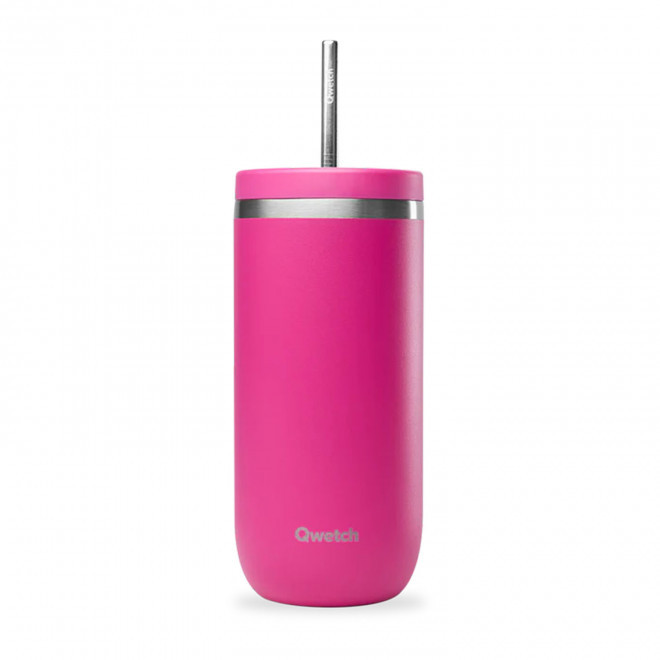 MUG ISOTHERME 600ML PERSONNALISE 'COLD CUP' - magenta
