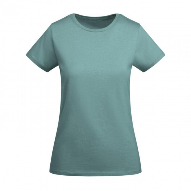 TEE-SHIRT FEMME COULEUR BIO PERSONNALISABLE 'BREDA' - bleu pastel