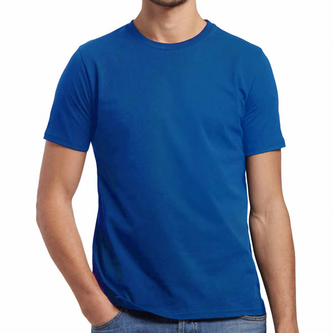 T-SHIRT PERSONNALISÉ BIO HOMME 180 GR/M² LES FILOSOPHES® 'DESCARTES' - bleu royal