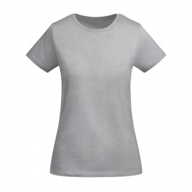 TEE-SHIRT FEMME COULEUR BIO PERSONNALISABLE 'BREDA' - gris clair