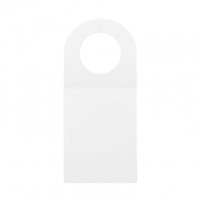 COLLERETTE POUR BOUTEILLE 5X12.5 PERSONNALISABLE 'DINYS' - blanc