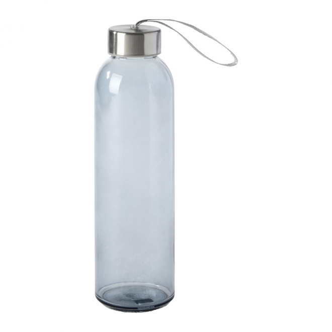 BOUTEILLE PUBLICITAIRE EN VERRE 500ML 'LUCARA' - gris