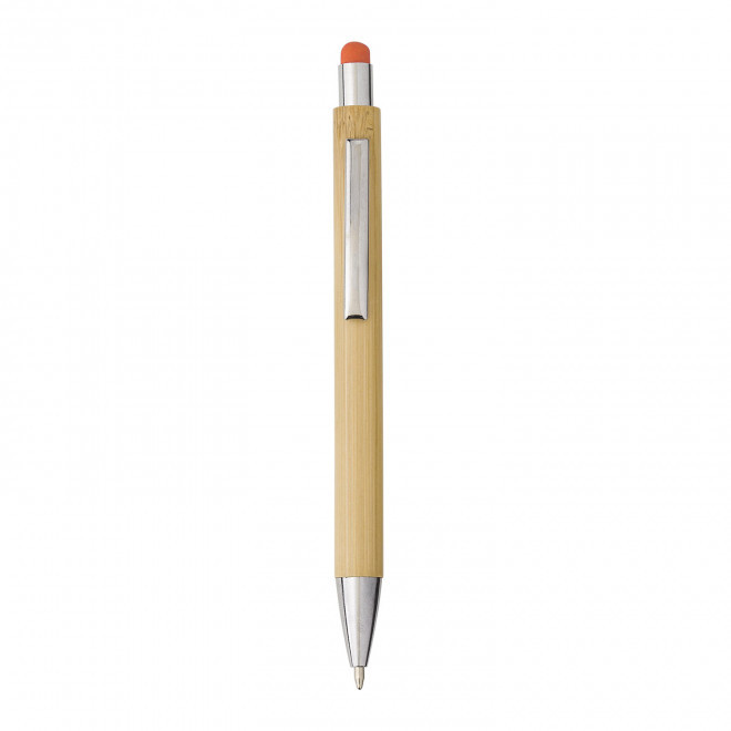 STYLO BILLE BAMBOU PERSONNALISABLE 'KETA' - orange
