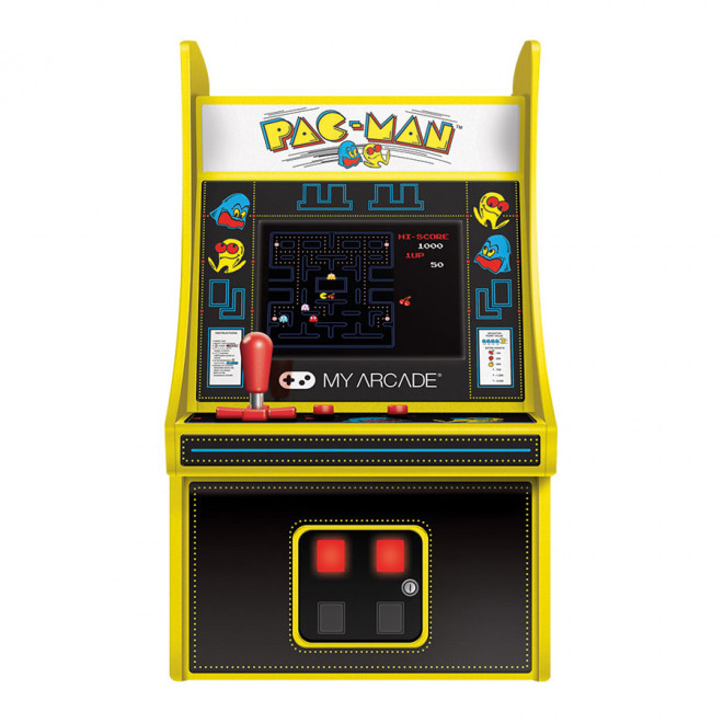 MINI BORNE D'ARCADE 'PACMAN' - jaune