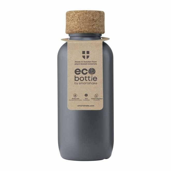 BOUTEILLE PERSONNALISABLE EN BIODECHETS 650ML 'KAKTOO' - gris