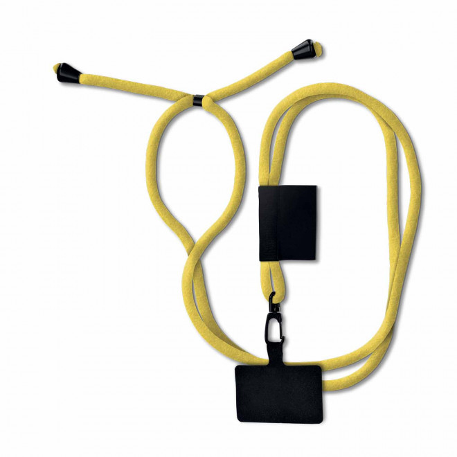 TOUR DE COU TELEPHONE PERSONNALISE 'TOURNY' - jaune