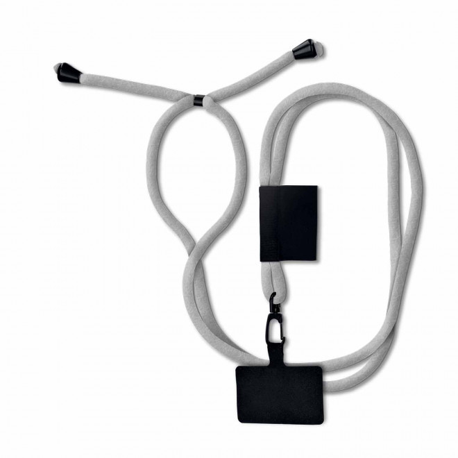 TOUR DE COU TELEPHONE PERSONNALISE 'TOURNY' - gris