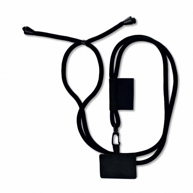 TOUR DE COU TELEPHONE PERSONNALISE 'TOURNY' - noir