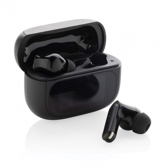 ECOUTEUR PERSONNALISABLE AVEC ECRAN 'TUNAIR' - noir