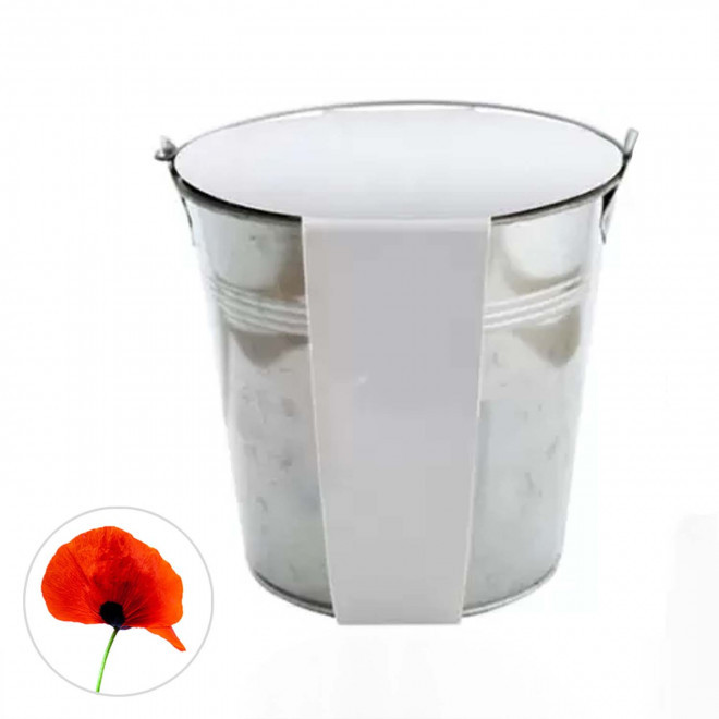 KIT PLANTATION POT ZINC MIF 13ø 'PLANTOU' - coquelicot