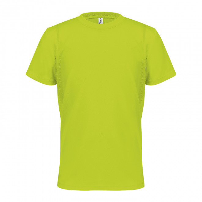 TEE-SHIRT PERSONNALISABLE DE SPORT ENFANT 'SPRINT' - jaune fluo