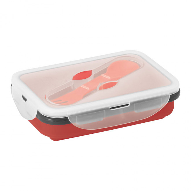 LUNCH BOX PERSONNALISABLE RÉTRACTABLE 'CAPITI' - rouge