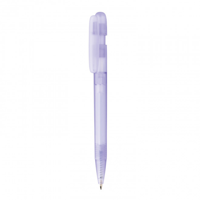 STYLO RECYCLE TRANSPARENT PERSONNALISE 'DIVIN' - lilas