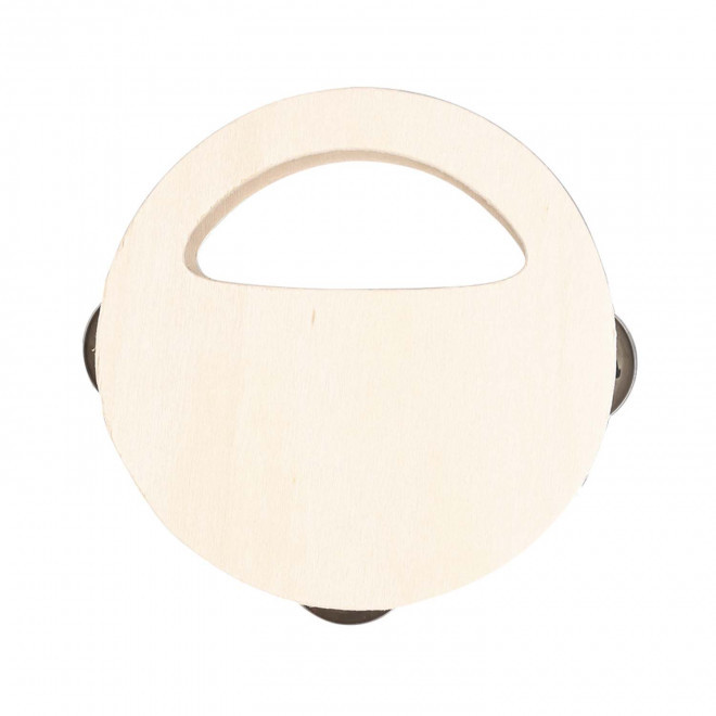 TAMBOURIN PERSONNALISABLE 'DOOM' - bois