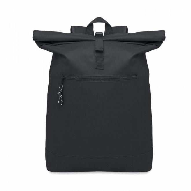 SAC A DOS ORDINATEUR 15" PERSONNALISABLE 'MIKELE' - noir