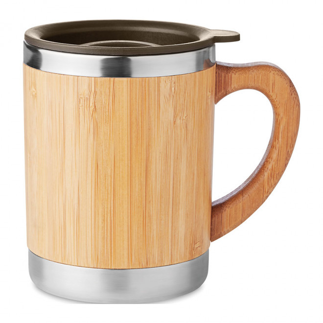 MUG PERSONNALISÉ ISOTHERME EN BAMBOU 'TIAKY' - bambou