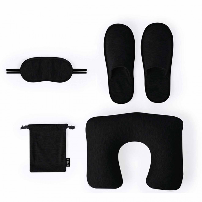 SET DE VOYAGE PERSONNALISE 'BYEBYE' - noir