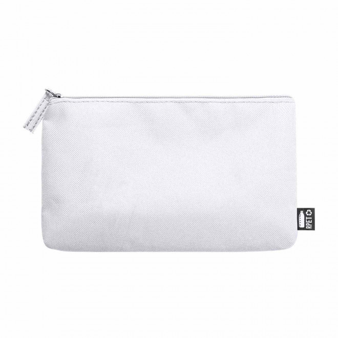 TROUSSE POCHETTE PERSONNALISEE EN RPET 'KUNSY' - blanc