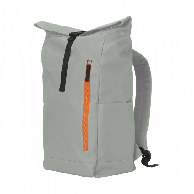 SAC A DOS ORDINATEUR PERSONNALISE 'STILAX' - gris clair