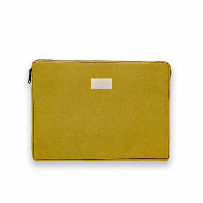 HOUSSE PERSONNALISEE TAILLE S STUDIO BY HINDBAG 'LEO' - ocre