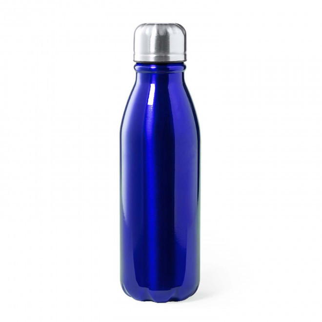 BOUTEILLE EN ALUMINIUM 550ML PERSONNALISABLE 'FIERRA' - bleu