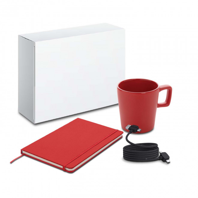PACK TELETRAVAIL PERSONNALISE 'MINERALI' - rouge/noir