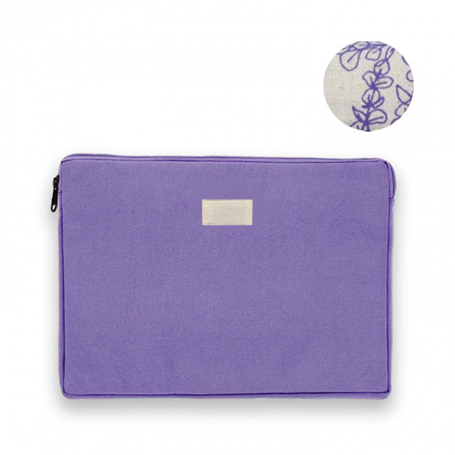 HOUSSE PERSONNALISABLE TAILLE M STUDIO BY HINDBAG 'LEO' - lavande