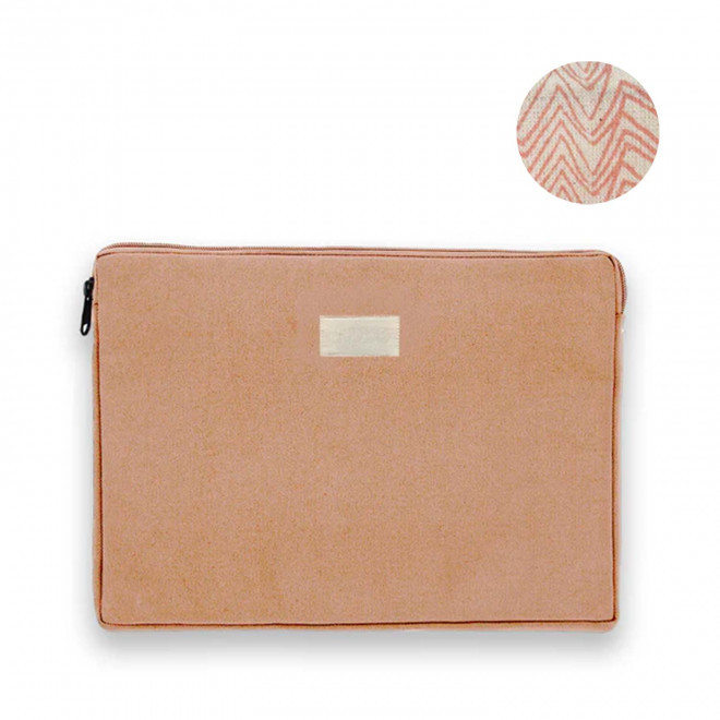 HOUSSE PERSONNALISABLE TAILLE M STUDIO BY HINDBAG 'LEO' - saumon