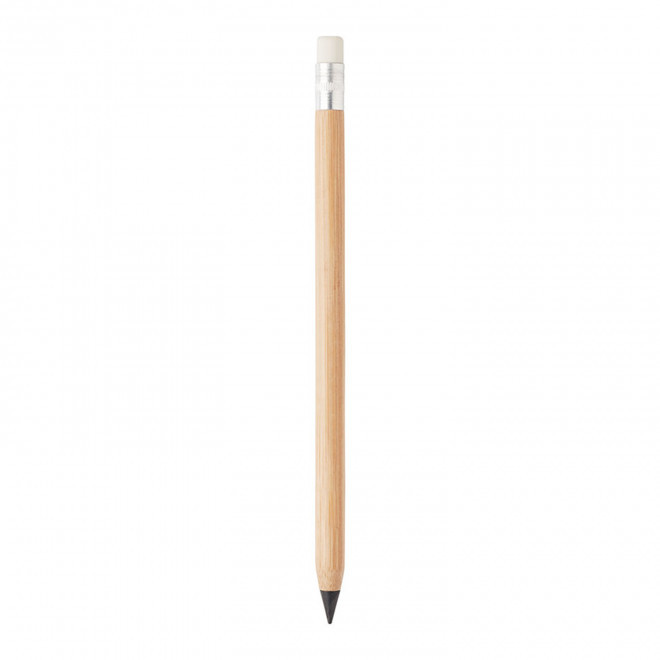 CRAYON PERSONNALISÉ SANS ENCRE AVEC GOMME 'RASALO' - bois