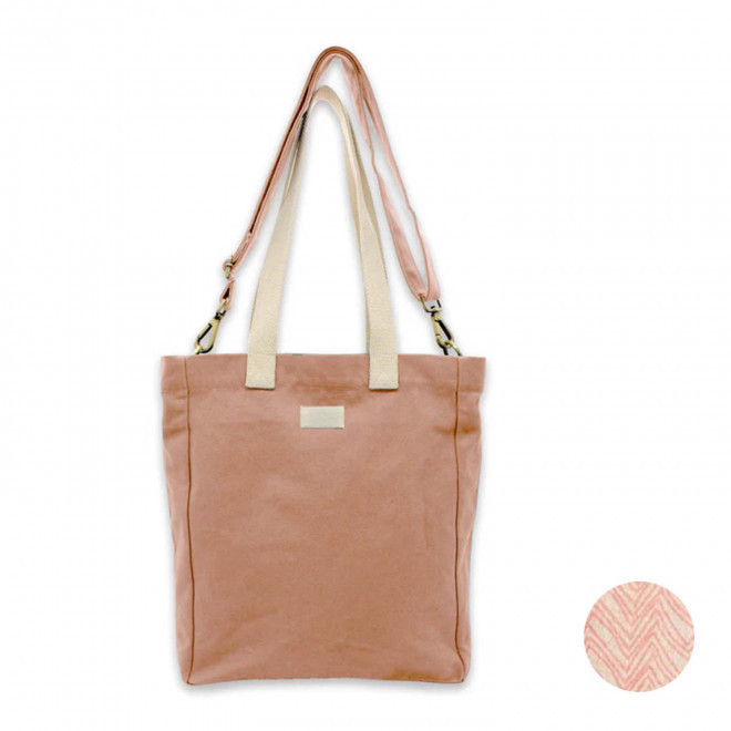 SAC CABAS STUDIO BY HINDBAG 'EVAN' - saumon