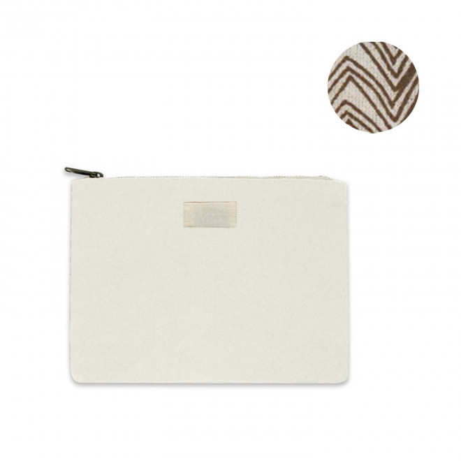 POCHETTE PERSONNALISABLE TAILLE S HINDBAG 'COLETTE' - écru
