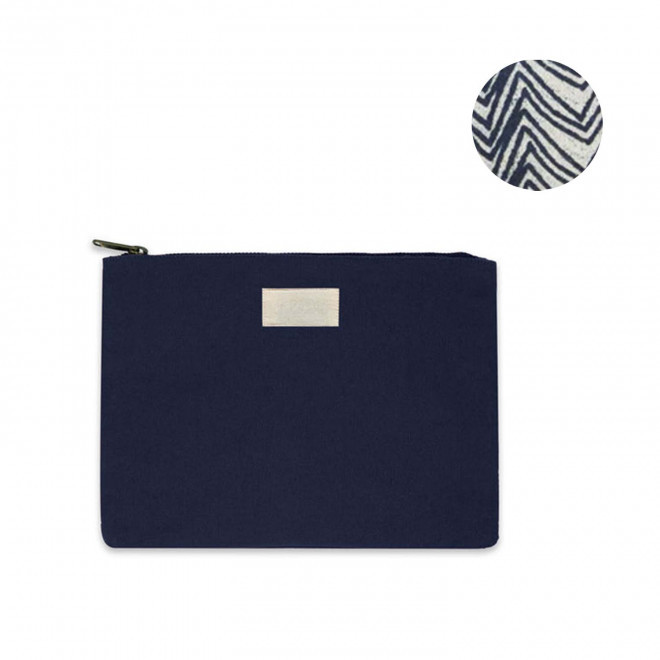 POCHETTE PERSONNALISABLE TAILLE S HINDBAG 'COLETTE' - marine