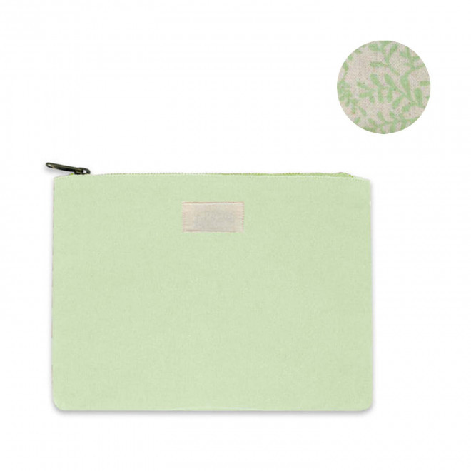 POCHETTE PERSONNALISABLE TAILLE M HINDBAG 'COLETTE' - vert d'eau