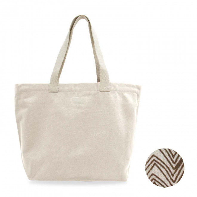 SAC BOAT PERSONNALISABLE STUDIO BY HINDBAG 'HORTENSE' - écru