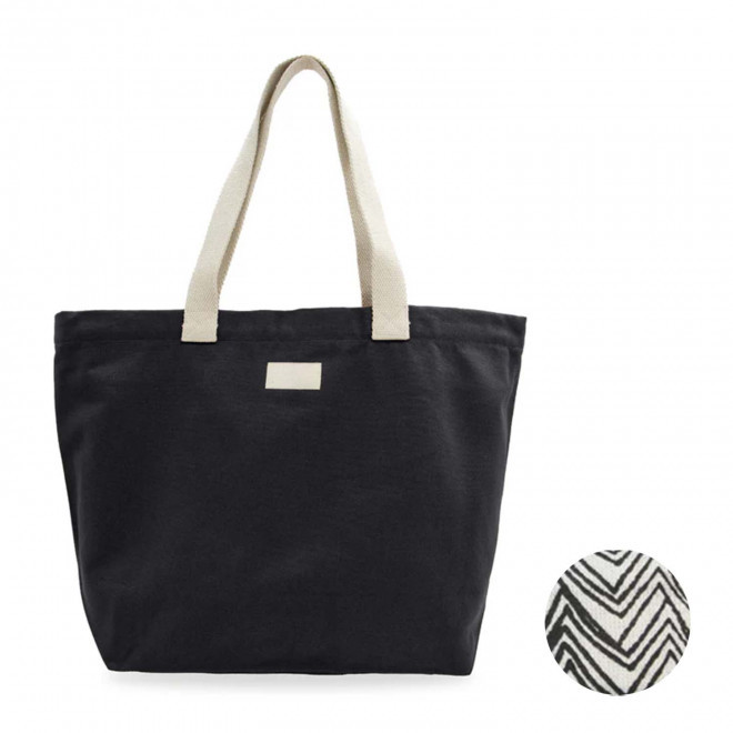 SAC BOAT PERSONNALISABLE STUDIO BY HINDBAG 'HORTENSE' - noir