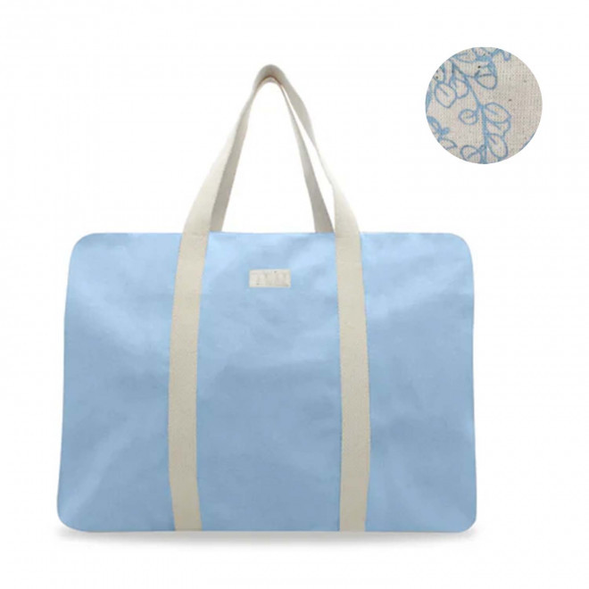 SAC VOYAGE PERSONNALISABLE STUDIO BY HINDBAG 'GABRIEL' - azur