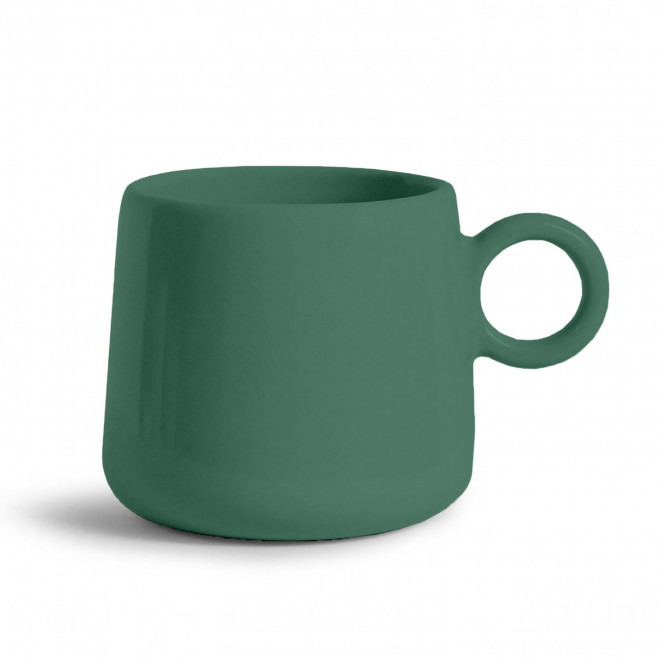 MUG CERAMIQUE MIE 250ML 'JOYO' - vert foncé