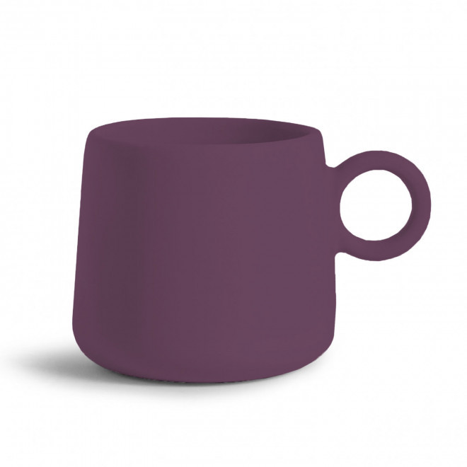MUG CERAMIQUE MIE 250ML 'JOYO' - prune mat