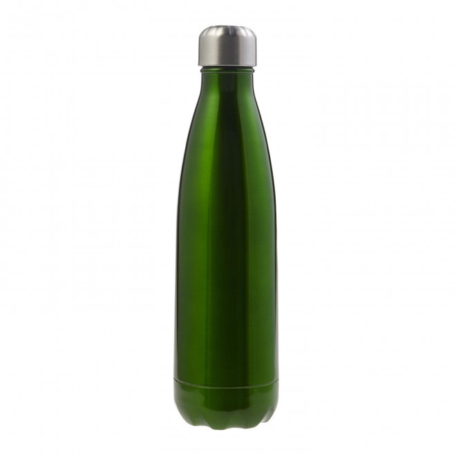 BOUTEILLE EN INOX 650ML PERSONNALISABLE 'BROUDO BRILLANT' - vert