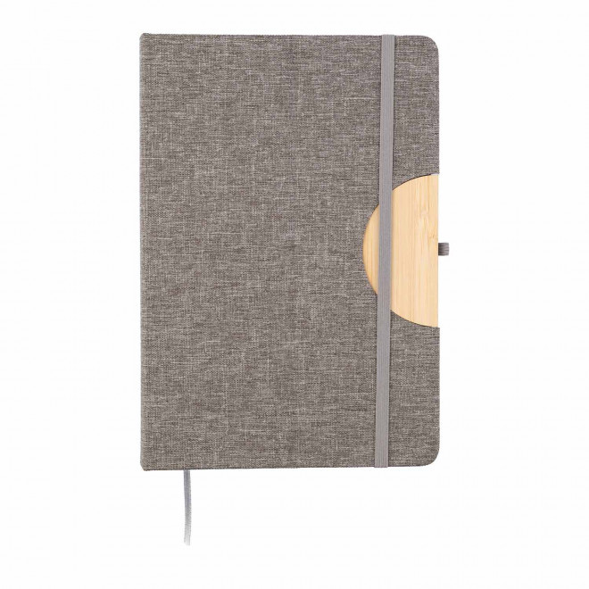 CARNET A5 RPET PERSONNALISABLE 'TELFONI'  - gris