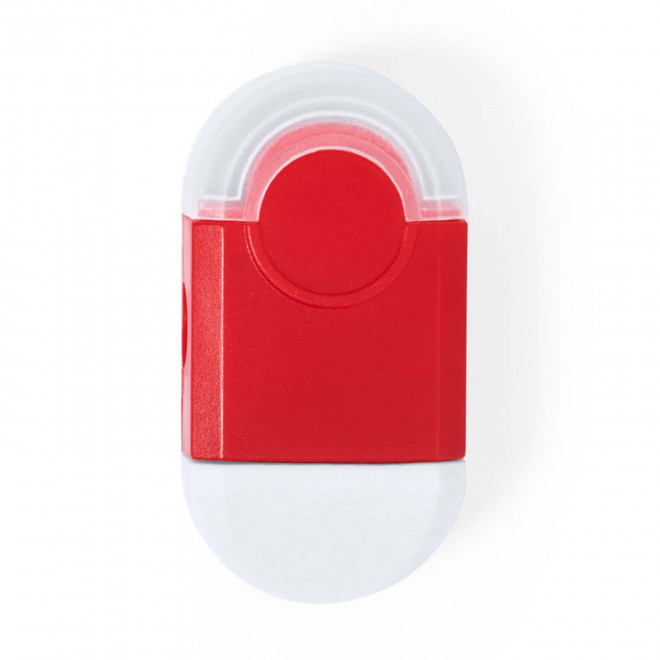 TAILLE CRAYON AVEC GOMME PERSONNALISABLE 'MOLLY' - rouge