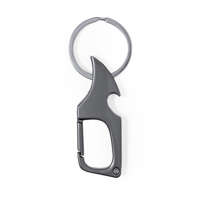 PORTE CLE MULTIFONCTION PERSONNALISABLE 'ROSS' - argenté