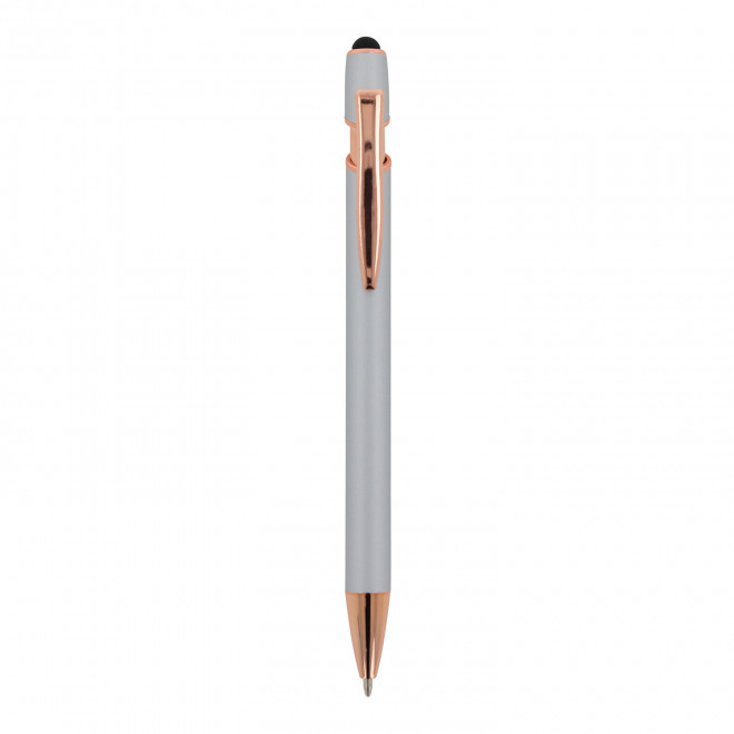 STYLO A BILLE PERSONNALISABLE MINE BLEUE 'PRINCY ROSY' - argenté