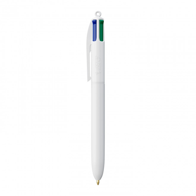 EXPRESS 72H - STYLO 4 COULEURS PERSONNALISÉ BIC® 'CLASSIQUE' - blanc