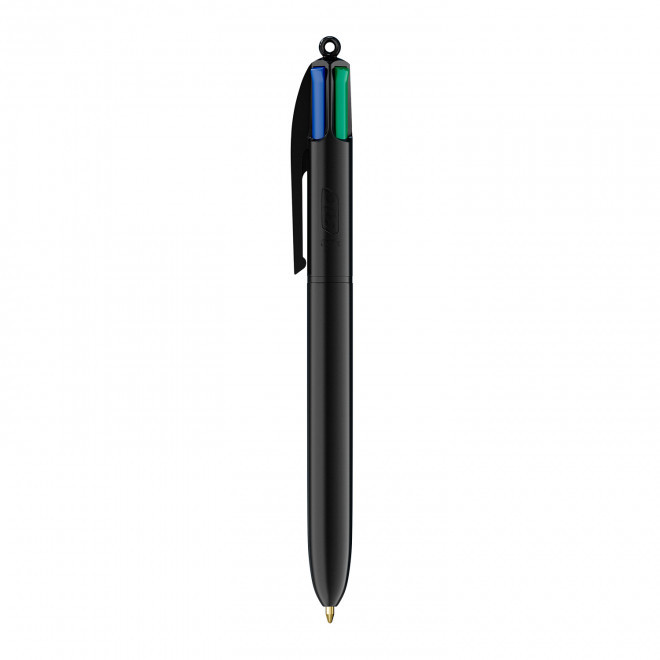 EXPRESS 72H - STYLO 4 COULEURS PERSONNALISÉ BIC® 'CLASSIQUE' - noir/noir
