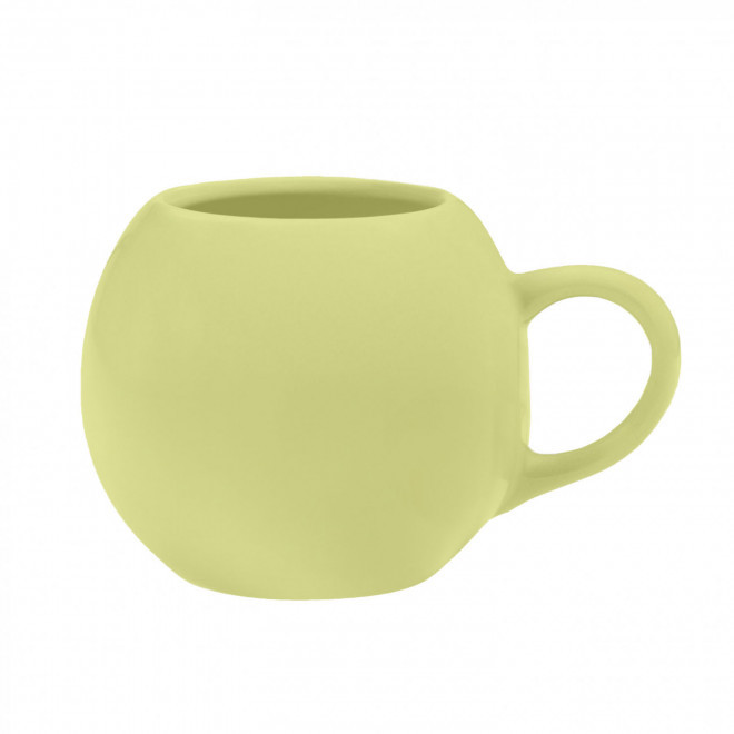 MUG CERAMIQUE MIE 420ML PERSONNALISABLE 'MODLY' - jaune pâle mat