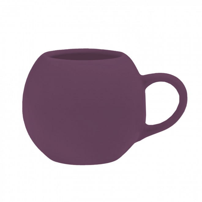 MUG CERAMIQUE MIE 420ML PERSONNALISABLE 'MODLY' - prune mat