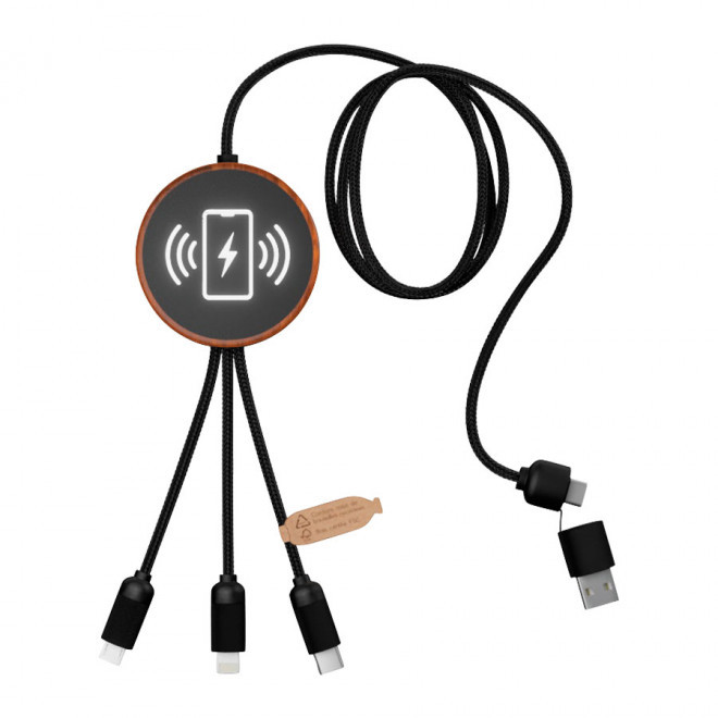 CABLE ECO EN BOIS 10W PERSONNALISABLE 'CABLAN' - noir