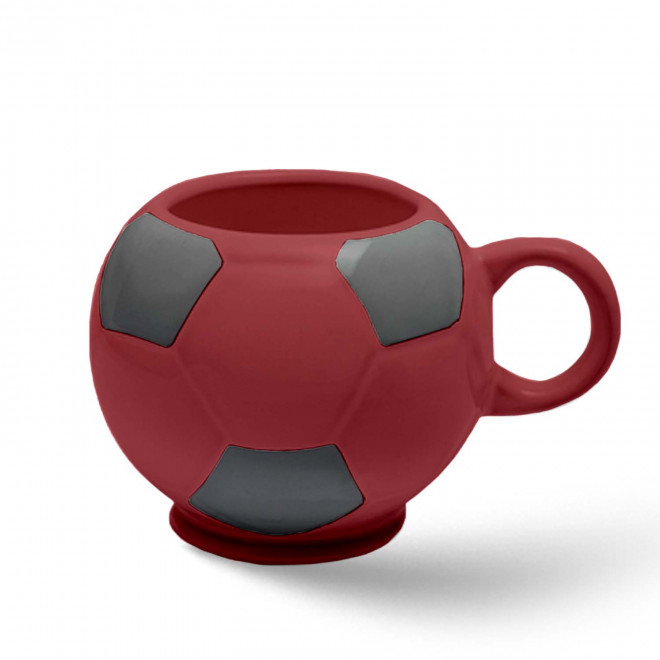 MUG BALLON DE FOOT MIE 320ML PERSONNALISABLE 'FOTY' - bordeaux