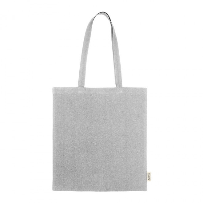 SAC COTON RECYCLE PERSONNALISABLE 120 G/M2  A 180 G/M2 'JAVA'' - gris chiné